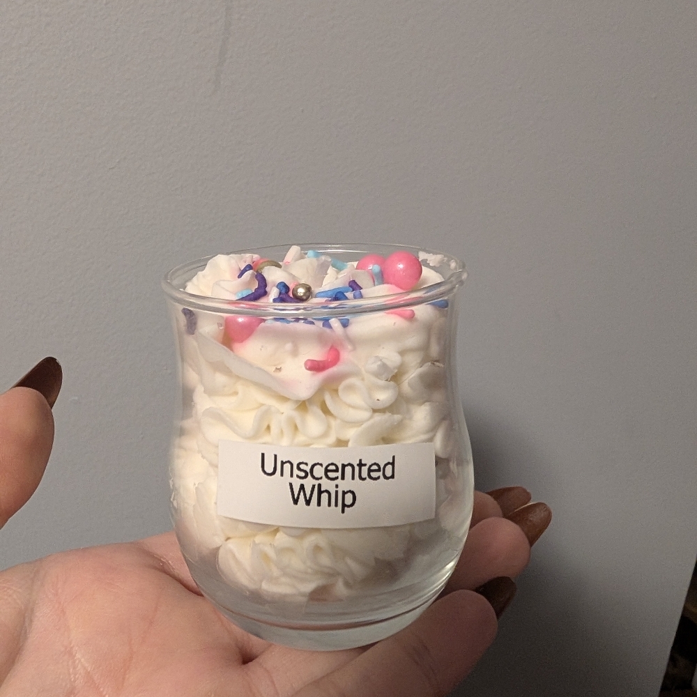 Unscented Whipped Cream Candle